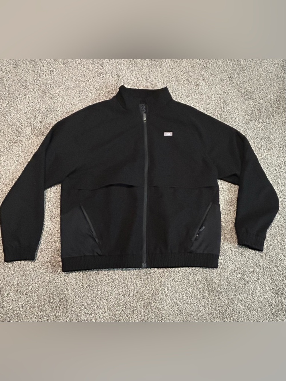Figs Women’s Black Full-Zip Sydney Scrub Jacket Size Medium